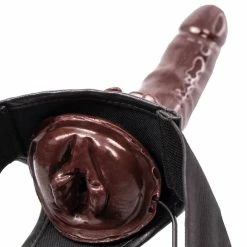 Hot Sale ❤️ Bondara&Sex Ultrasex Dark Tone Unisex Hollow Vibrating Strap-On ? 7 Inch ⭐ -Sex Toys Sale unnamed file 1011