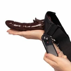 Hot Sale ❤️ Bondara&Sex Ultrasex Dark Tone Unisex Hollow Vibrating Strap-On ? 7 Inch ⭐ -Sex Toys Sale unnamed file 1012