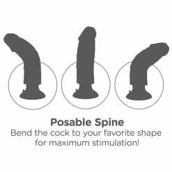 Outlet 🌟 Pipedream King Cock Poseable Dildo Vibe - 6, 7, 8, 9 Or 10 Inch 😍 -Sex Toys Sale unnamed file 224