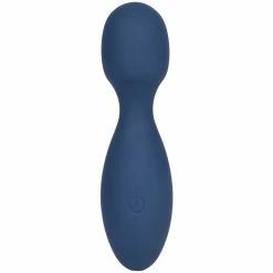 Flash Sale ✨ Bondara Love Strike Navy Silicone 10 Function Mini Wand Vibrator ✔️