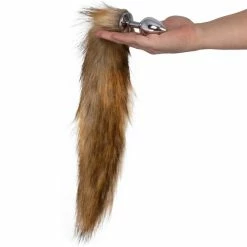 Budget ✔️ Kinky Tails Vixen Natural Faux Fur Stainless Steel Tail Butt Plug 🌟 -Sex Toys Sale unnamed file 409