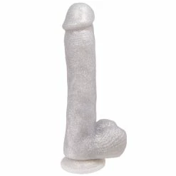 Discount 🔥 Bondara Disco Balls Silver Glitter Suction Dildo ? 9 Inch 🧨
