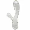 Buy 😀 Glacier Glass Clear Curved G-Spot Rabbit Dildo - 7.5 Inch 🔔 -Sex Toys Sale unnamed file 645