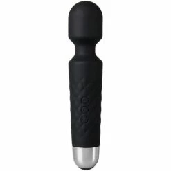 Best deal ❤️ Bondara Black Silicone 20 Function Rechargeable Wand Vibrator 🔔