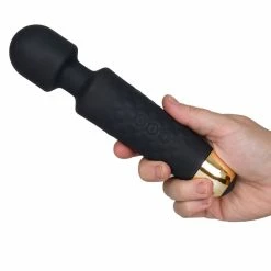Best deal ❤️ Bondara Black Silicone 20 Function Rechargeable Wand Vibrator 🔔 -Sex Toys Sale unnamed file 74
