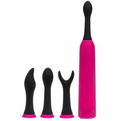 Outlet 👍 Bondara Three-Way Pink 10 Function Rechargeable Vibrator 🎉