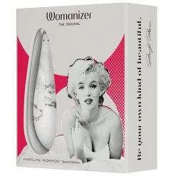 Hot Sale 🛒 Womanizer Marilyn Monroe White Marble 10 Function Clitoral Stimulator 😀
