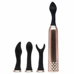 Flash Sale 🌟 Bondara Three-Way Rose Gold 10 Function Rechargeable Vibrator 😉