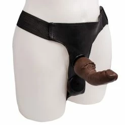 Wholesale 🛒 Bondara&Sex Love Stick Dark Tone Double Strap-On ? 6 Inch 🥰