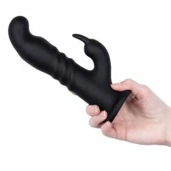 Flash Sale 🎁 Bondara Black 10 Function Rotating G-Spot Rabbit Dildo ? 8 Inch 🥰 -Sex Toys Sale unnamed file 955